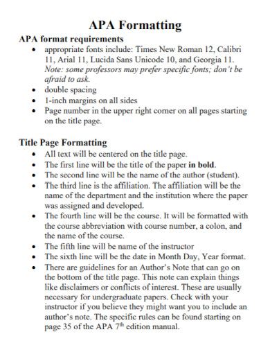 General APA FAQs .